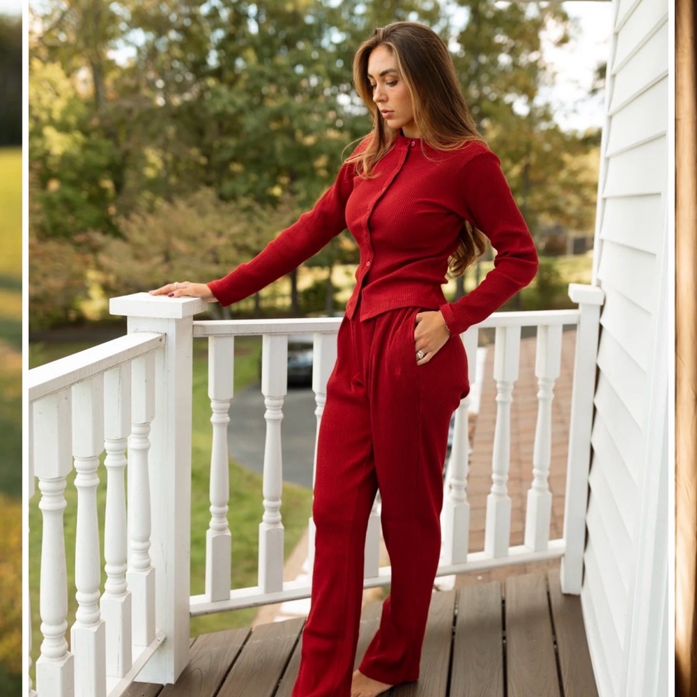 Second Tuesday Burgundy Lounge Set